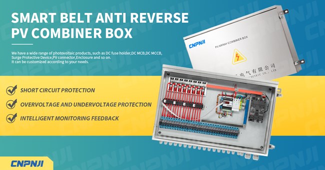 Where are photovoltaic combiner boxes generally used?